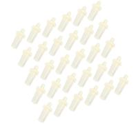 QUMIIRITY Lot de 50 Goupilles de Réparation D'obturateur en Plastique Beige Réutilisables, Intégrant Flexibilité et Robustesse pour Réparation de Volets Extérieurs