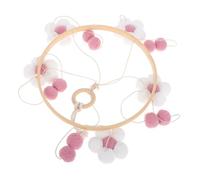 QUMIIRITY Mobile Mural Pour Berceau Décoration De Lit Pompon Fleur Cloche Jouet De Développement Sensoriel