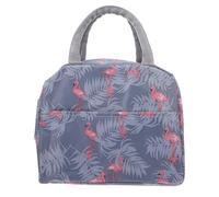 QUMIIRITY Paquet à Lunch Isotherme Fermeture Éclair Lisse à Bento Grosse Capacité en Toile Doublure en Aluminium pour Camping et Repas en Plein Air