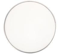 QUMIIRITY Peau de Tambour Silencieuse Blanche Double Couche en Maille Anneau en Aluminium pour Batterie, Élimination des Harmoniques, Tension Stable, Accessoire pour Percussionnistes