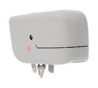 QUMIIRITY Protection de Bec de Robinet en Silicone Gris pour Bébé, Couvre-robinet Baleine, Accessoire Sécurité Bain Garçon et Filles, Adapté la Plupart des Robinets,