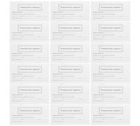 QUMIIRITY Registres de Chèques Écriture Fluide Personnels Lot de 20 en Papier Blanc et Design Élégant pour Suivi de Transactions Bancaires Facile