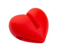 QUMIIRITY Support de Thermomètre Silicone Rouge pour Cuisine Clip pour Thermomètre de Cuisson pour Lait Sucre et Barbecue Outil Pratique de Température avec Fixation Stable et Design Élégant