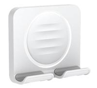 QUMIIRITY Support Mural pour Téléphone Portable en Métal et Abs Installation Facile, Design Simple et Pliable pour Regarder des Vidéos Confortablement