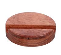 QUMIIRITY Support pour Téléphone Portable en Bois Marron, Structure Solide et Portable Fente de 11mm, Design Simple et Moderne, pour Bureau et Regarder des Films