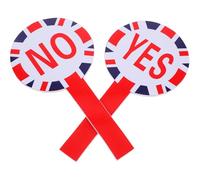 QUMIIRITY Tableau de Vote Portable Oui Non en Mousse, Accessoire de Salle de Classe, Structure Solide et Stable, Panneau de Décision à Main pour Évaluation en ouleur Aléatoire