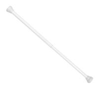 QUMIIRITY Tringle à Rideaux Extensible 50-80 Cm Blanche en Métal Télescopique sans Perçage Réglable pour Fenêtre, Bain, Penderie, Barre de Tension Multifonctionnelle Simple à Installer