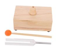 QUMIIRITY Tuning Fork Set Aluminum Alloy With Wooden Resonator Box And Mallet Portable Yoga Sound Therapy Instrument Lightweight For Beginners And Professionals