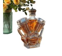 Qumiuu Bouteille À Whisky | Objets De Collection De Bouteilles D'Alcool,Carafe À Vin Vide En Forme De Moteur De Moto Pour Collectionneurs Barmen Hôtels Restaurants Passionnés Clubs