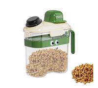 Qumiuu Conteneur de Nourriture pour Chien - Organisateur de Friandises pour Chiot | Bac de Rangement Transparent avec Couvercle Hermétique pour Aliments Farine Riz Céréales,Organisation Garde-Manger