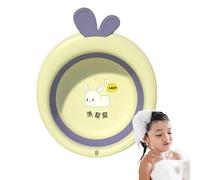 Qumiuu Cuvettes de lavage pliables pour, cuvette de lavage pour bébé - Épaissir le bassin de lavage des baignoires de dessin animé pour les bébés - Lavabo pliable de lavabo de dessin animé,