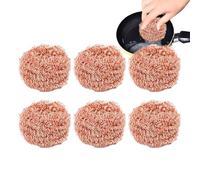 Qumiuu Éponge Récureuse en Cuivre pour Casseroles - Brosse de Nettoyage en Cuivre Anti-Rayures | Accessoire Nettoyage sans Rayure, Brossette Élimination Graisse pour Four Casserole Cuisson Hotte
