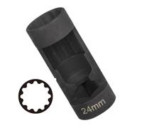 Qumiuu Kit Douilles Amortisseur - Extracteur de vis d'amortisseur | Douille de dépose d'écrou de jambe de suspension,Pour Mécaniciens Amateurs Et Bricoleurs Garage Auto Extérieur Atelier Camionnette