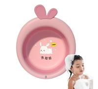 Qumiuu Lavabo Pliable Pour Et Bébés,Cuves De Lavage Pliables Pour - Épaissir le bassin de lavage des baignoires de dessin animé pour les bébés | Bassin pliable, léger et Portable, pour laver le visage