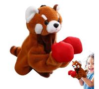 Qumiuu Marionnettes à Main Animaux - Fausse Peluche | Jouet de Marionnette de Boxe Interactive avec Bras Rétractable pour de 3 Ans et Plus pour Salle de Classe, Fêtes et Histoires