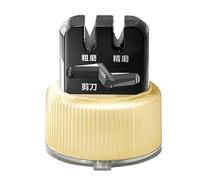 Qumiuu Outil D'Affûtage Pour Les Ciseaux | Dispositif À Base De Ventouse - Aiguiseur De Couteaux De Poche | Pour Femmes et Hommes, Chef, Cuisine, Extérieur, Voyage, Pique-nique, Camping