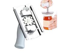 Qumiuu Ouvre-Bocal pour Mains Faibles,Ouvre-Bocal Manuel à Gain de Force - Dévisseuse Économiseur d'Effort en Acier Inoxydable,pour Comptoir de Cuisine Appartement Bière Soda Femmes Hommes