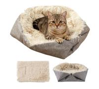 Qumiuu Panier pour Chats,Matelas De Sommeil Doux pour Animaux,Lit de Sommeil Confortable pour Chats d'Intérieur - pour Chaton Et Chiot, Petits Animaux, Intérieur, Maison, Jardin, Cour, Voiture