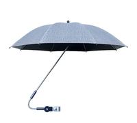 Qumiuu Parasol Parapluie Poussette Bébé,Parasol Poussette Bébé | Parasol extra large SPF 50+ pour poussette avec pince,Auvent étanche réglable à 360 degrés pour la protection solaire sur les