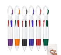 Qumiuu Stylos à Gel Couleur,4-en-1 Fournitures de Bureau Colorées avec | 6 Pièces Stylos Bille Multicolores | Pour Bureau Voyage Prise de Notes Étude Art Dessin Planificateur Adolescents Garçons