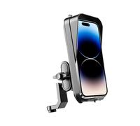 Qumiuu Support Téléphone Moto | Support Étanche Vélo avec Protection Pluie,Accessoire Moto pour Appels GPS Vidéo,Appels Enregistrement Visualisation GPS