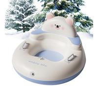 Qumiuu Tube De Neige - Sports D Hiver De Style Cartoon avec Poignées - Tube À Neige Gonflable pour en PVC,pour 3 Ans Et Plus Garçons Filles Ski Activités Familiales Extérieur Parc Jardin Arrière Cour