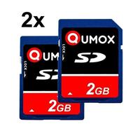 QUMOX 2pcs 2 GO SD carte mémoire (paquet de 2)
