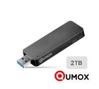 Qumox 2TB 2 TB Disque dur Flash SSD portable Solid State Flash Drive USB 3.1 Stick 420MB/s