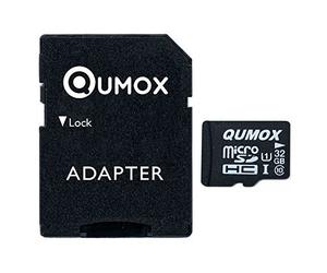 QUMOX 32GB MICRO SD MEMORY CARD CLASS 10 UHS-I 32 GB 32Go Go carte mémoire HighSpeed Write Speed 15MB/S read speed upto 70MB/S