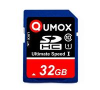 QUMOX 32Go SD HC 32 Go GB SDHC Class 10 UHS-I Secure Digital 32GB Carte mémoire HighSpeed Write Speed 40MB/s read speed upto 80MB/s