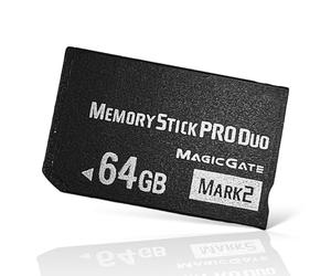 QUMOX Carte Mémoire Stick Pro Duo 64 Go Mark2 - Haute Capacité, Compatible PSP 1000/2000/3000, Appareils Photo et Caméscopes