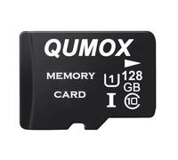 Qumox Carte Micro SD 128Go MicroSDXC Jusqu'à 80 Mo/s en Lecture,Carte Mémoire Idéale pour Téléphone, Caméscope ,GoPro Smartphone et