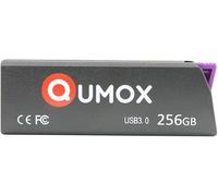QUMOX Clé USB 3.0 256 Go Haute Vitesse, Compatible Windows, Mac et Linux