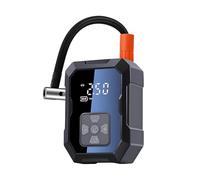 QUMOX Compresseur d'air Portable - Pompe à air sans Fil Rechargeable 4 000 mAh pour Voiture, vélo, Moto, Ballon et équipement de Sport avec Affichage numérique et arrêt Automatique