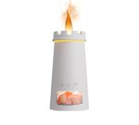 QUMOX Diffuseur d’Arômes Effet Flamme, B1294, Blanc | Créez une atmosphère chaleureuse et apaisante avec un effet flamme doux et une lumière d’ambiance agréable.