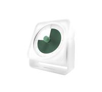 QUMOX F9 Minuteur visuel Compte à rebours analogique de 60 Minutes avec Disque de Couleur, alertes silencieuses/Faibles/Fortes, Rechargeable par USB-C, Support magnétique pour Bureau, Blanc(Vert)