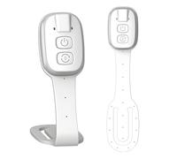QUMOX Lampe de lecture à pince LED rechargeable avec 7 LED, luminosité réglable, 3 températures de couleur, compacte et portable, idéale pour les voyages et la lecture au lit, blanche.
