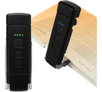 Qumox Lampe de Lecture Rechargeable USB - Clip Flexible, 3 Températures de Couleur, 5 Niveaux de Luminosité, Lampe LED Portable pour Lire au Lit, Livres, Bureau, Voyage
