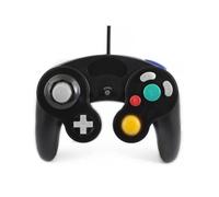 Qumox Manette filaire Classique Joypad pour Nintendo GameCube GC Wii Console Noire