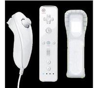 manette wiimote blanche - wii nunchunk - produit compatible pour wii u wii mini