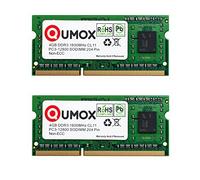 Qumox - Mémoire RAM DDR3 SODIMM 4GB 1600 x2