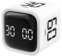 Qumox Pomodoro Minuteur de productivité avec alerte sonore et vibratoire réglable, Compte à rebours idéal pour travail ADHD Étudier