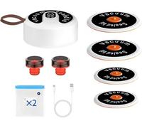 QUMOX Pompe à Vide Électrique Rechargeable - Pompe Universelle avec Couvercles & Sacs, Aspiration -60kPa, USB-C, Fonctionnement à Une Touche, Conservation Alimentaire pour Bocaux, Contenants & Sacs So