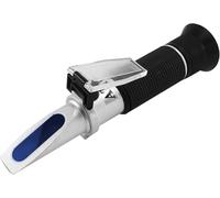 QUMOX Réfractomètre 4-en-1 pour Liquides de Voiture - Testeur Optique sans Pile avec ATC pour Liquide de Refroidissement, Acide de Batterie, AdBlue et Lave-Glace - avec Boîtier de Transport