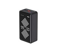 QUMOX Sablier F8 Minuteur numérique à compte à rebours et compte à rebours avec affichage LED, absorption magnétique, fonctionnement silencieux, rechargeable, pour étudier, cuisiner et travailler Noir