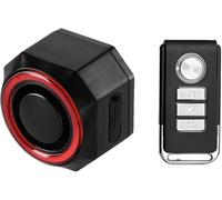 QUMOX SF33R Feu arrière de vélo avec Alarme, feu Stop Intelligent Rechargeable USB-C, étanchéité IP65, télécommande, sirène antivol pour vélo, vélo électrique, Scooter