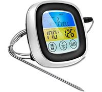 QUMOX Thermomètre Alimentaire sonde température Cuisine Cuisson pour Barbecue à Viande Kebab Dinde minuterie