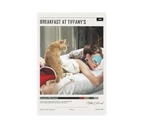 QUNAN Poster du film Breakfast at Tiffany's sur toile sans cadre 30 x 45 cm
