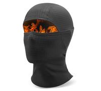 Qunature Cagoule Polaire Moto Hiver Automne Balaclava Thermique Coupe-Vent Capuche Éalstique Chaud sous Casque avec Lunettes Respirant Ski Vélo Snowboard Trottinette Homme Femme L Noir