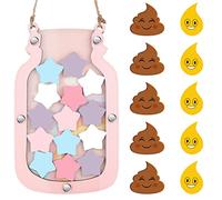 Qunclay Tableau de récompense pour enfants, pot de récompense pour tout-petits, tableau de récompense de comportement et tableau des corvées pour garçons et filles, bon comportement, pot de